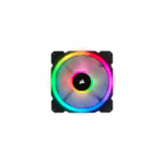 Corsair LL140 RGB, 140mm Dual Light Loop RGB LED PWM Fan, 2 Fan Pack with Lighting Node PRO (Black) - Сэнс - Image 3
