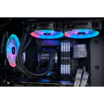 Corsair LL120 RGB, 120mm Dual Light Loop RGB LED PWM Fan, 3 Fan Pack with Lighting Node PRO (Black) - Сэнс - Image 4