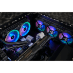 Corsair LL120 RGB, 120mm Dual Light Loop RGB LED PWM Fan, 3 Fan Pack with Lighting Node PRO (Black) - Сэнс - Image 3