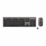 Unitek SlimDuo, 2.4GHz Wireless Keyboard and Mouse Combo - Space Grey