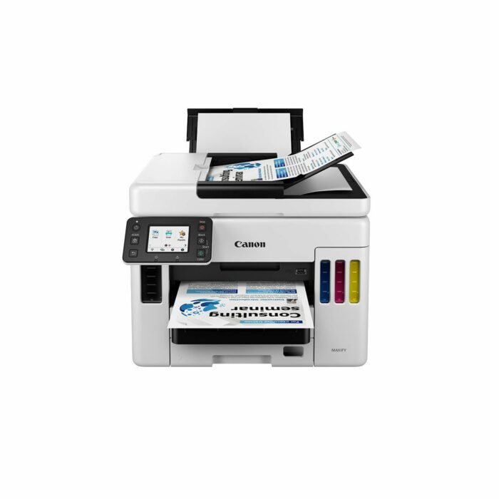 Canon MAXIFY GX7070, Хэвлэх/Хувилах/Сканер/Факс, 600x1200 dpi, A4, DADF, Wi-Fi, Duplex, 100-sht ASF, Өнгөт, Cartridge GI-76 - Image 4