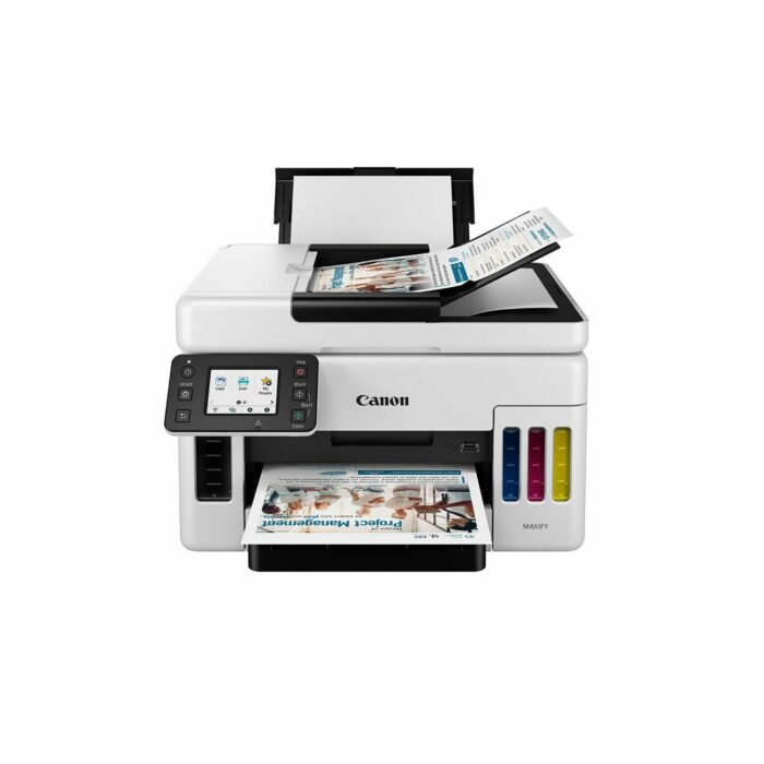 Canon MAXIFY GX6070, Хэвлэх/Хувилах/Сканер, 600x1200 dpi, A4, ADF, Wi-Fi, Duplex, 100-sht ASF, Өнгөт, Cartridge GI-76 - Image 4