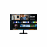 Samsung M5 Smart Monitor, 27 inch, 1920x1080 at 60Hz, HDMI Port, USB Port, HDMI Cable, Remote Controller
