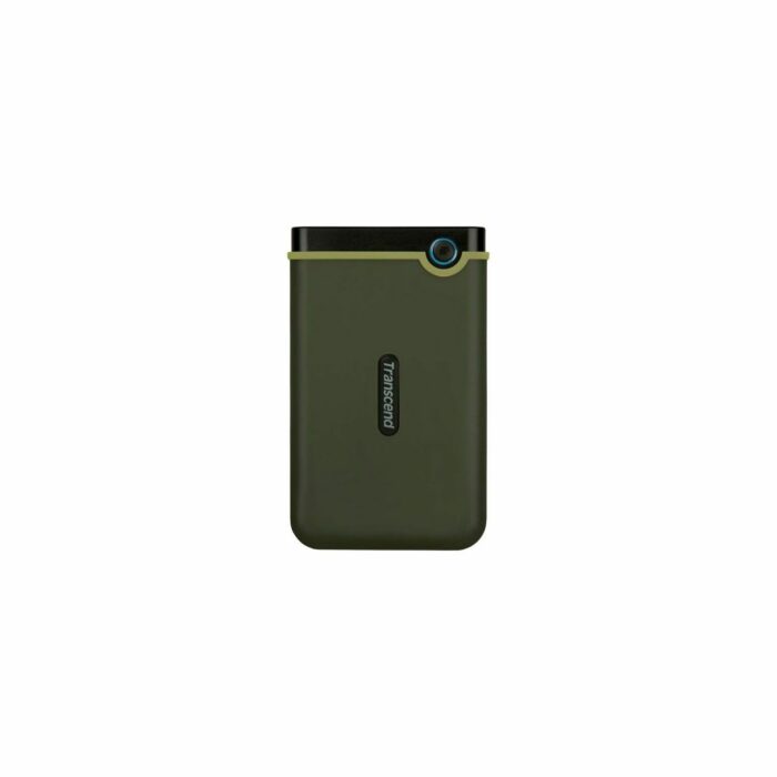 Transcend StoreJet 25M3, 2TB, USB 3.1 Portable Hard Drive - Military Green - Image 1