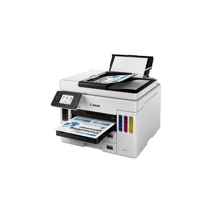 Canon MAXIFY GX7070, Хэвлэх/Хувилах/Сканер/Факс, 600x1200 dpi, A4, DADF, Wi-Fi, Duplex, 100-sht ASF, Өнгөт, Cartridge GI-76 - Image 2