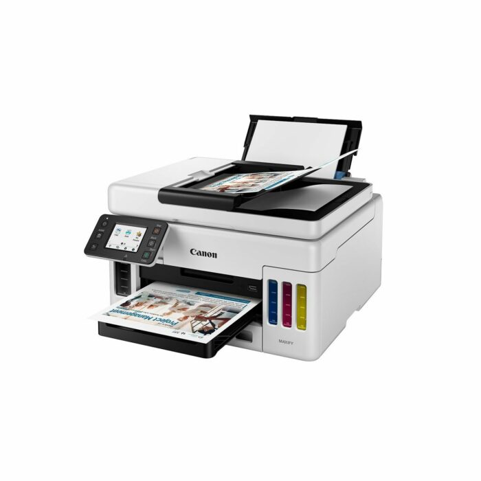 Canon MAXIFY GX6070, Хэвлэх/Хувилах/Сканер, 600x1200 dpi, A4, ADF, Wi-Fi, Duplex, 100-sht ASF, Өнгөт, Cartridge GI-76 - Image 2