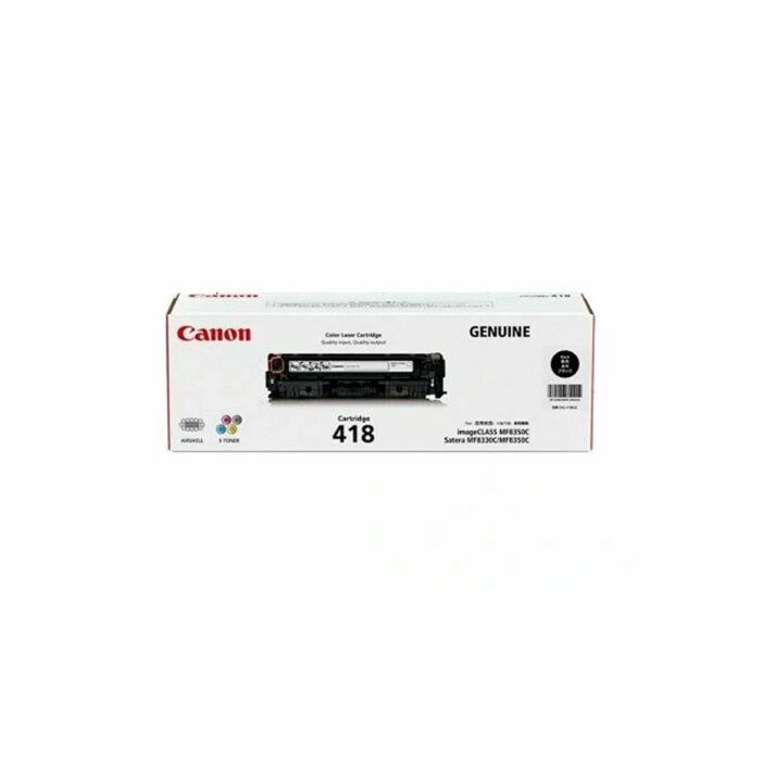 418black Canon Cartridge 418 BK, 3400 хуудас, MF8350Cdn/IP2770/IP2772/MP237/MP245/MP258/MP268/MP276/MP287/MP486/MP496/MP497/MX328/MX338/MX347/MX366/MX416/MX426 загваруудад таарна - Image 1