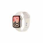 Apple Watch SE 3, 40mm, GPS, Starlight Aluminum Case with Starlight Sport Band - ML