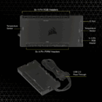 Corsair iCUE Commander CORE XT Digital Fan Speed and RGB Lighting Controller - Сэнс, RGB гэрэлний удирдлага - Image 7