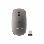Unitek SlimTrack 2.4GHz Wireless Optical Mouse, Space Grey