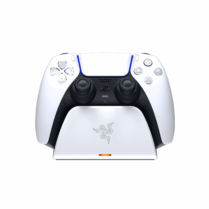 Razer Quick Charging Stand for PlayStation®5 – White - Image 1