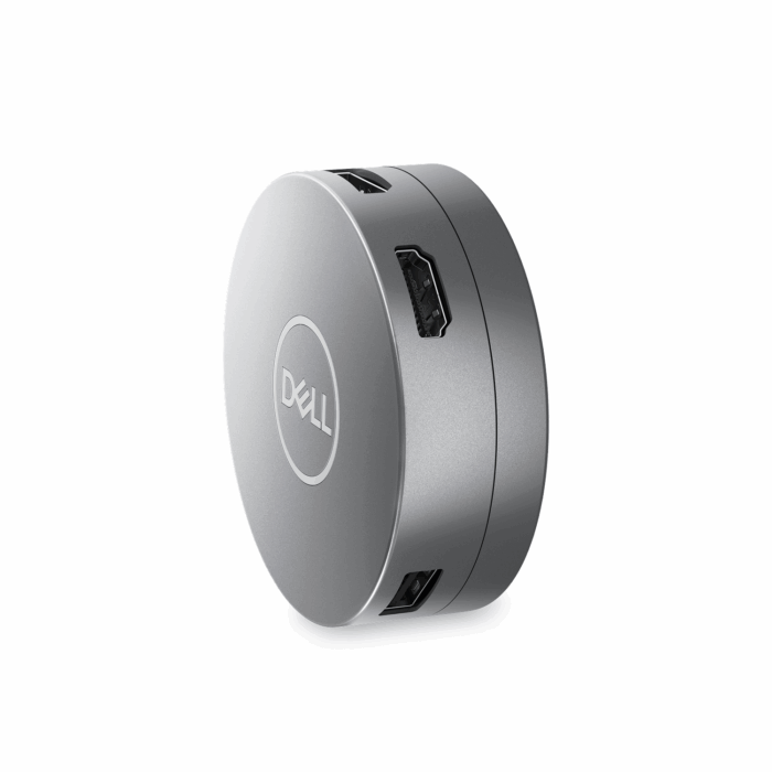 Dell 6-in-1 USB-C Multiport Adapter - DA305, HDMI, RJ-45, USB-A, USB-C, DP - Grey - Image 4