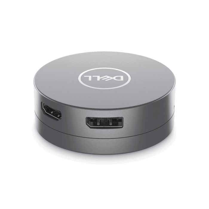 Dell 6-in-1 USB-C Multiport Adapter - DA305, HDMI, RJ-45, USB-A, USB-C, DP - Grey - Image 5