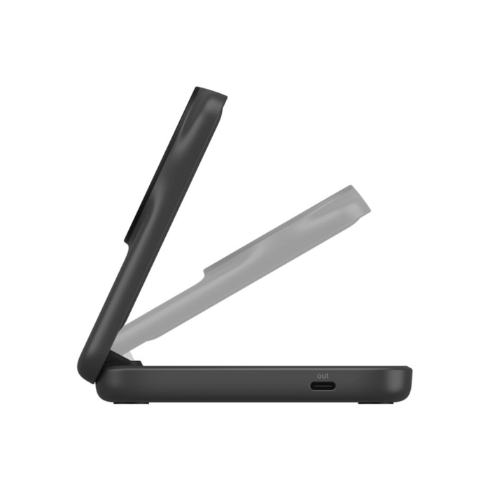 Belkin 2-in-1 Foldable Magnetic Charger with Qi2, 25W, Black - Image 5