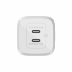 Belkin BoostCharge Pro Dual USB-C GaN Wall Charger with PPS 65W, US, White - Image 2