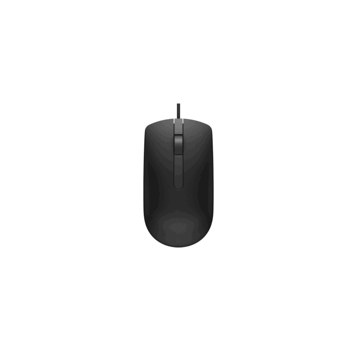 Dell Optical Wired Mouse, MS116 - Black - Image 1