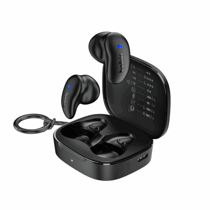Belkin SoundForm Anywhere True Wireless Earbuds, Black - Image 1