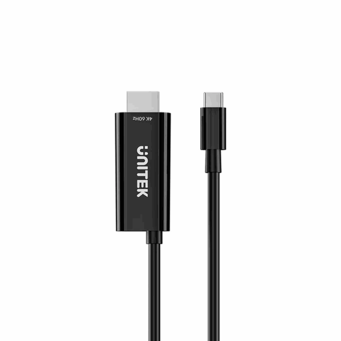 Unitek USB C to HDMI 4K@60Hz Cable with 100W PD, 2m, Black - Image 2