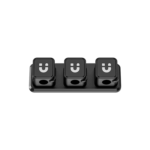 Unitek 3 Pack 3-Slot Cord Organizer Management, Black