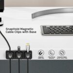 Unitek 3 Pack 3-Slot Cord Organizer Management, Black - Image 5