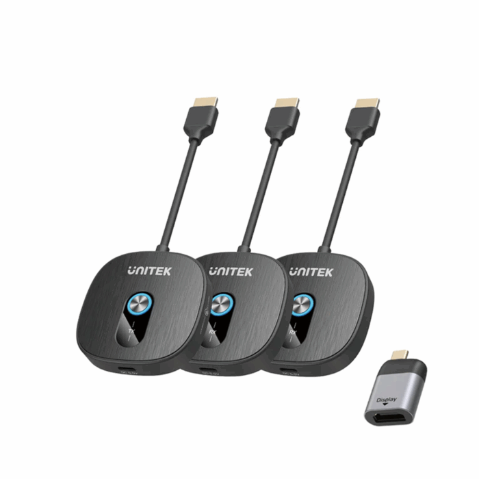 Unitek Wireless 1080p HDMI Transmitter with Dual Receivers - Image 1