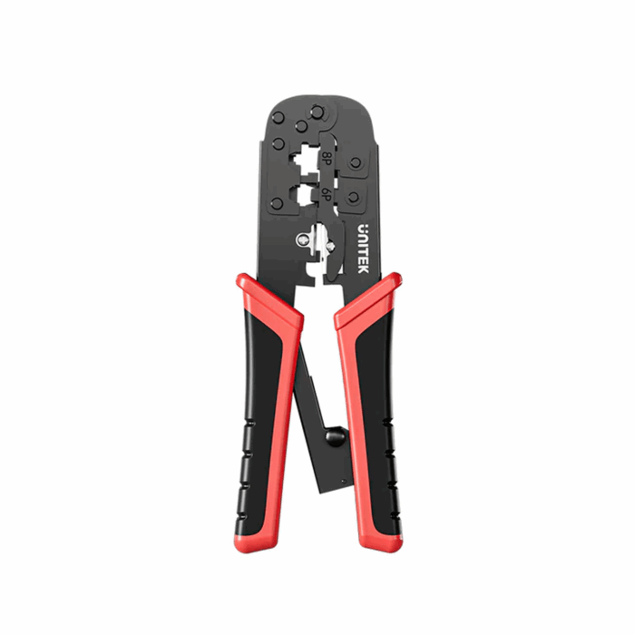 Unitek CAT6 Network Crimping Tool for 8P, 6P, 4P Connectors, Red - Image 1