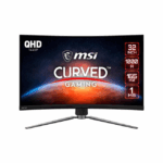 MSI MPG ARTYMIS 323CQR Curved Gaming Monitor, 32 inch, 2560x1440 at 165Hz, HDMI Port, DP Port, USB-C Port, USB-A Port, USB-B Port
