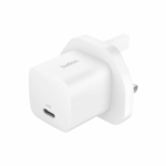 Belkin BoostCharge USB-C Wall Charger 25W, UK, White