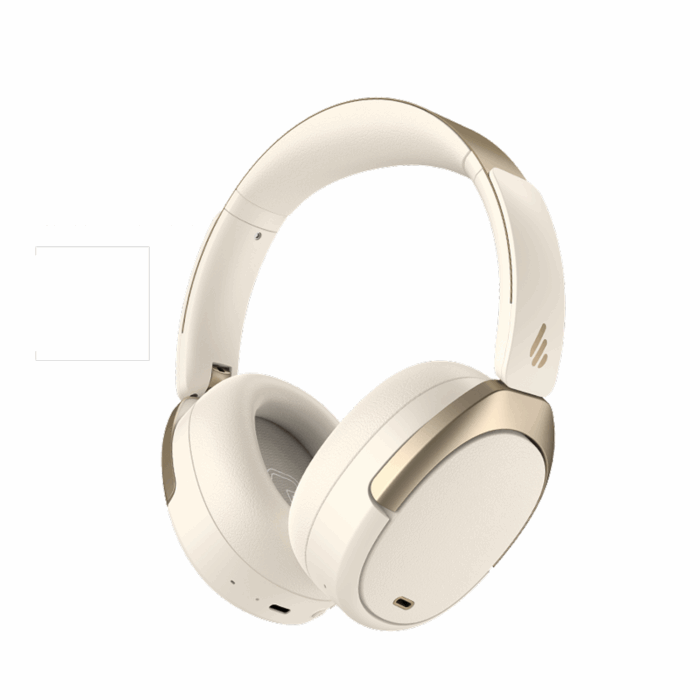 Edifier WH950NB Active Noise Cancelling Bluetooth Headphones, Ivory - Image 1