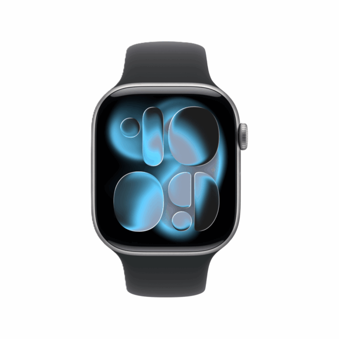 Apple Watch Series 11, 46mm, GPS, Space Grey Aluminium Case with Black Sport Band - ML - Image 3