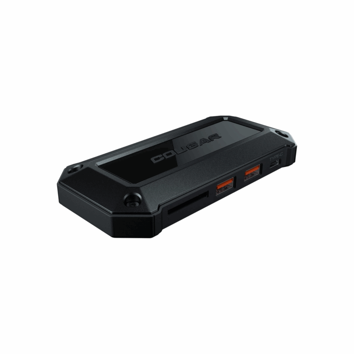 COUGAR 7-Port Docking Hub, HDMI, SD card reader, USB-A, USB-C - Black - Image 3