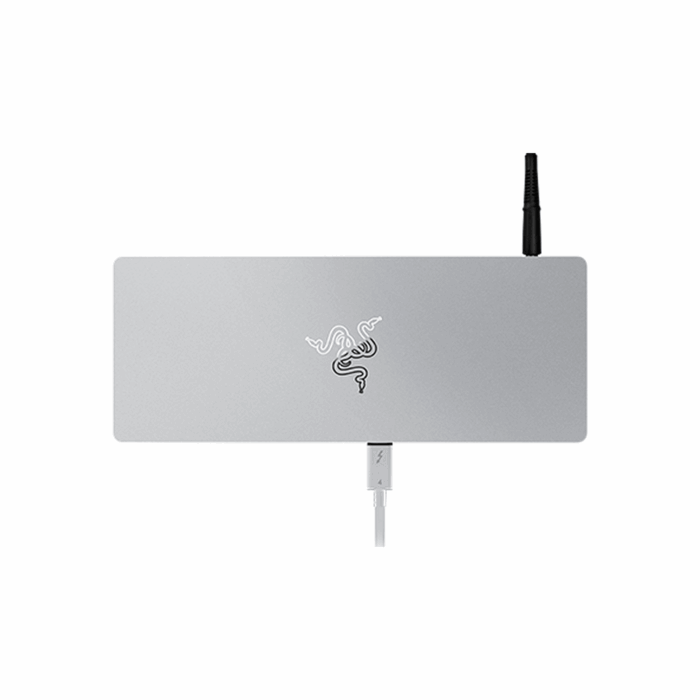 Razer Thunderbolt 4 Dock, SD card reader, Thunderbolt 4, USB-A, RJ45, Audio - Mercury - Image 1