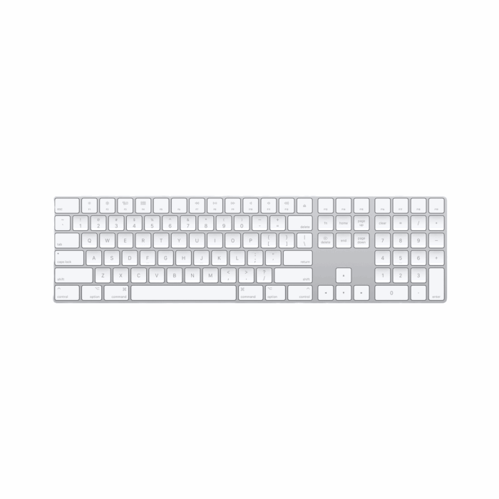 Apple Magic Keyboard with Numeric Keypad - Silver - Image 1