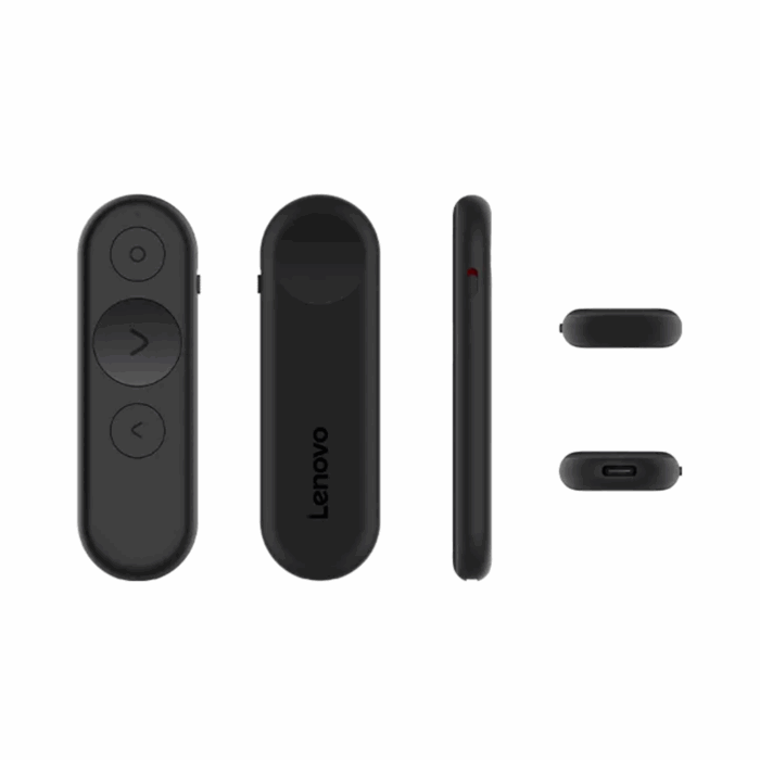 Lenovo Portable Rechargeable Presentation Remote - Black - Image 1