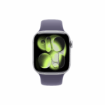 Apple Watch Series 11, 42mm, GPS, Silver Aluminum Case with Purple Fog Sport Band - Image 2