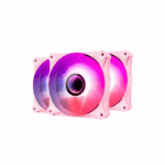 DarkFlash INF8 PWM ARGB 3in1 120mm cooling fan, 3 Pack (Pink) - Сэнс