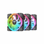 Thermaltake SWAFAN 14 140mm 2000rpm RGB Radiator Fan TT Premium Edition, 3 Pack (Black) - Сэнс