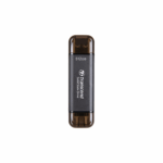 Transcend ESD310C Portable SSD, 2TB, USB-A & USB-C 3.2 Gen2 - Black