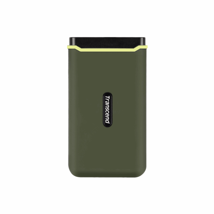 Transcend ESD380C Portable SSD, 1TB, USB 3.2 Gen2x2 Type-C - Military Green - Image 1