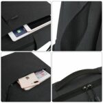 Waterproof Oxford Fabric Backpack, 16 inch - Black - Image 2