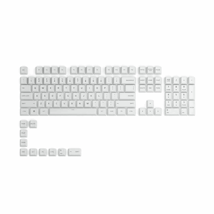 Frame_743 Glorious PBT Keycaps (White) - Image 1