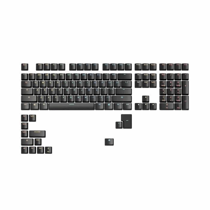 Glorious ABS DoubleShot Keycaps (Black) - Image 1