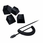 Razer PBT Keycap + Coiled Cable Upgrade Set (Classic Black)