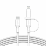 Belkin BoostCharge Cable with Lightning Connector, USB-C to USB-C, 1.5m, 60W, White