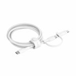 Belkin BoostCharge Cable with Lightning Connector, USB-C to USB-C, 1.5m, 60W, White - Image 2