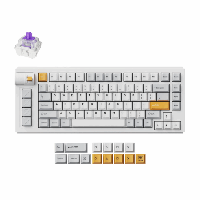 Frame_921 Lemokey L1 HE Wireless, Nebula Magnetic Switch, Custom Gaming Keyboard, White - Image 1