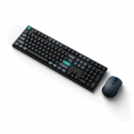 Keychron B36 Keyboard and BM25 Mouse Wireless Combo, Black Green - Image 2