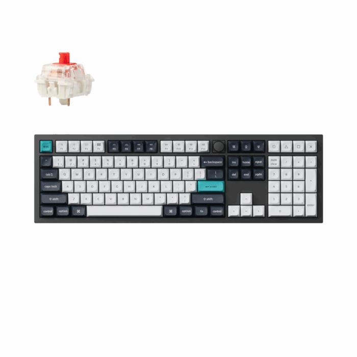 Keychron Q6 Max, RGB, Red Switch Knob, Black - Image 1