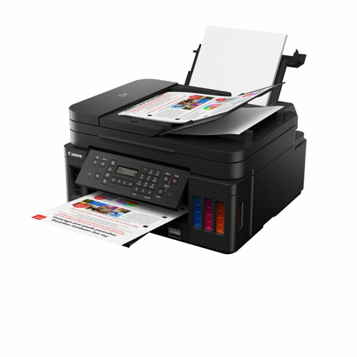 Canon PIXMA G7070, Хэвлэх/Хувилах/Сканер/Факс, 11200x1200 dpi, A4, ADF, Wi-Fi, Duplex, 100-sht ASF, Өнгөт, Cartridge GI-70 - Image 2
