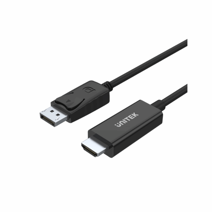 Unitek Y-5118CA, Display Port to HDMI Male Cable Converter - Image 1